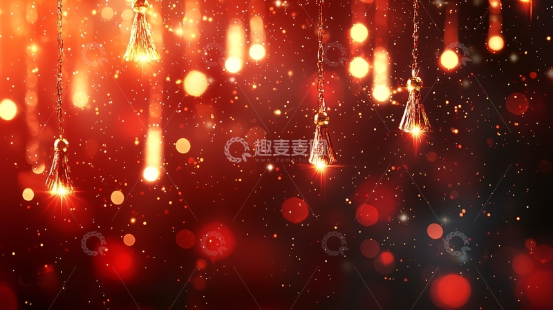 高清大图下载【趣麦麦图】红色灯光背景