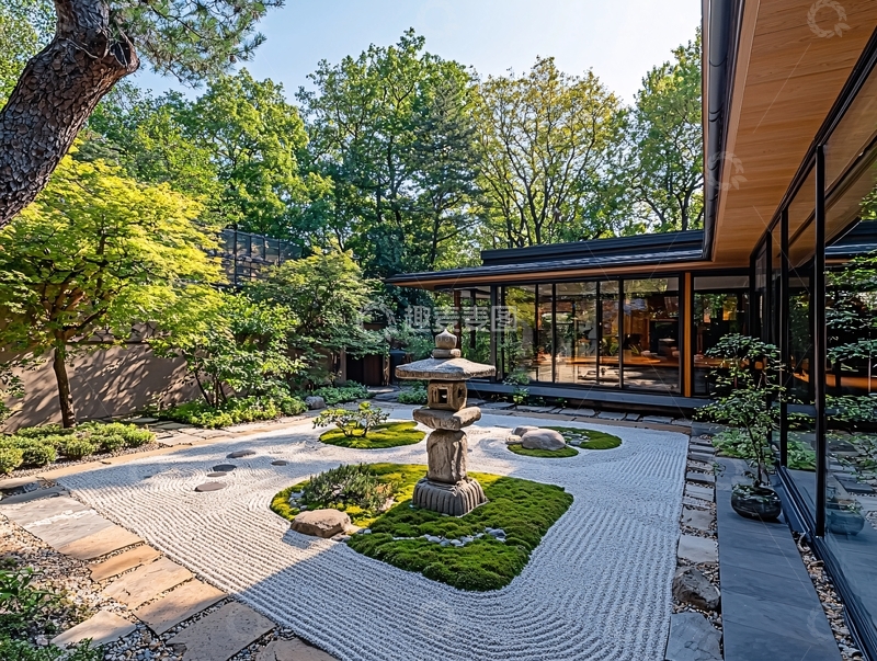高清大图下载【趣麦麦图】现代日式庭院设计
