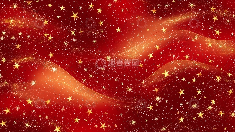 高清大图下载【趣麦麦图】红色星空背景