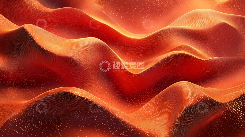 高清大图下载【趣麦麦图】橙色丝绸质感