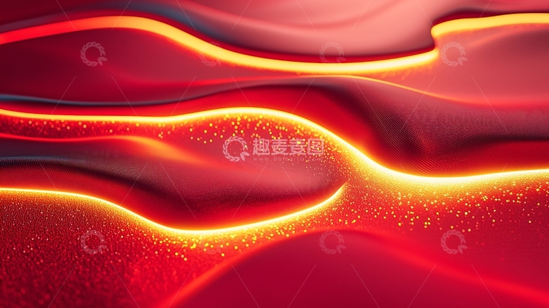 高清大图下载【趣麦麦图】流体熔岩般红色纹理