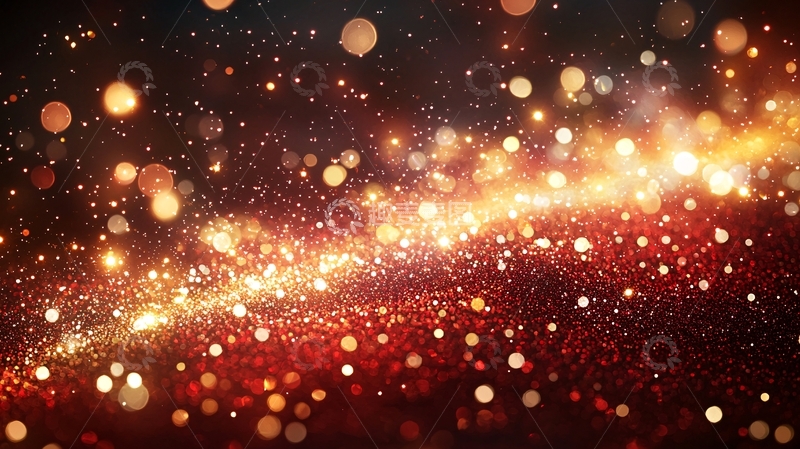 高清大图下载【趣麦麦图】红金色闪光背景