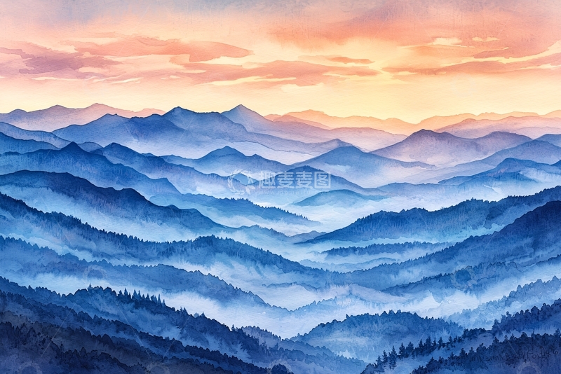 高清大图下载【趣麦麦图】水彩画