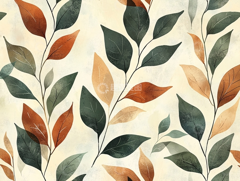 高清大图下载【趣麦麦图】水彩植物