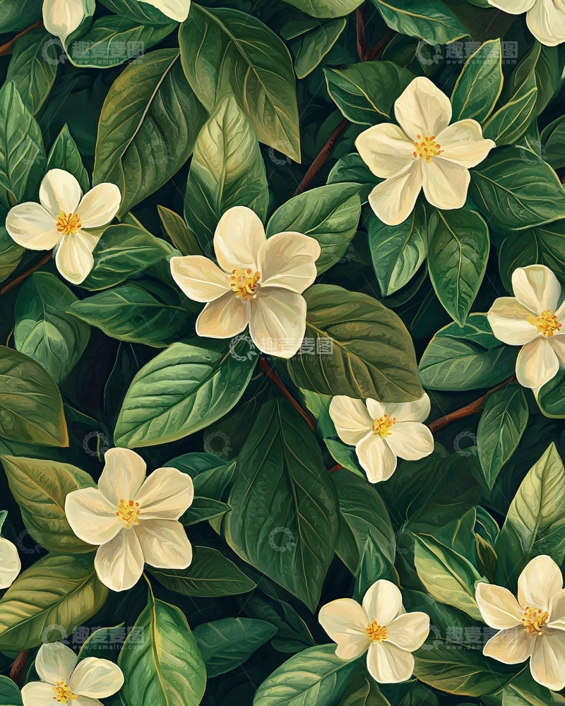 高清大图下载【趣麦麦图】白色花朵