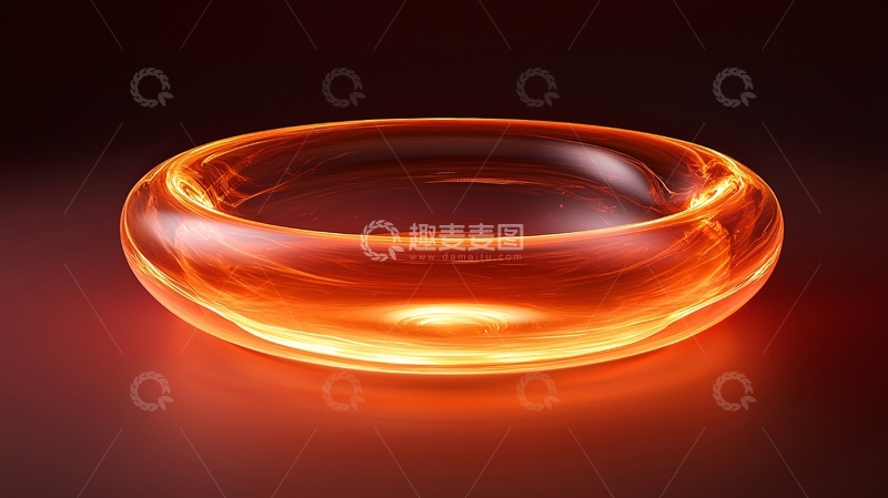 光晕质感透明玻璃碗