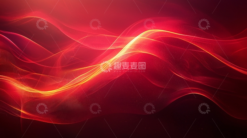 高清大图下载【趣麦麦图】红色火焰光线波浪