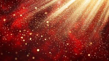 红色背景金光闪闪