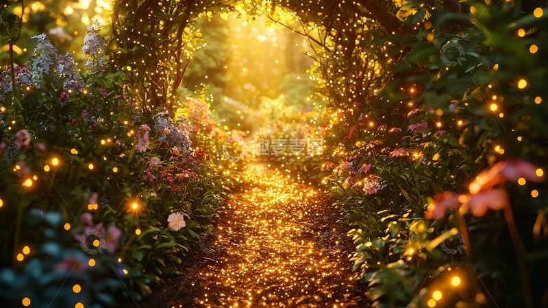 高清大图下载【趣麦麦图】梦幻花园小径