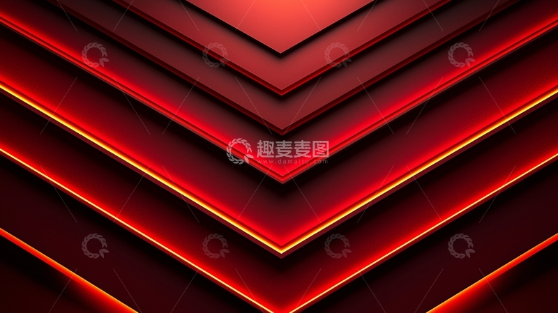 高清大图下载【趣麦麦图】红色几何抽象背景