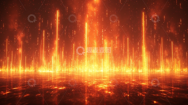 高清大图下载【趣麦麦图】火焰光柱背景