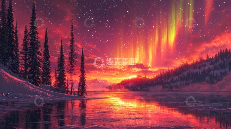 高清大图下载【趣麦麦图】极光