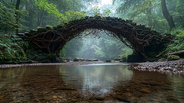 森林古桥