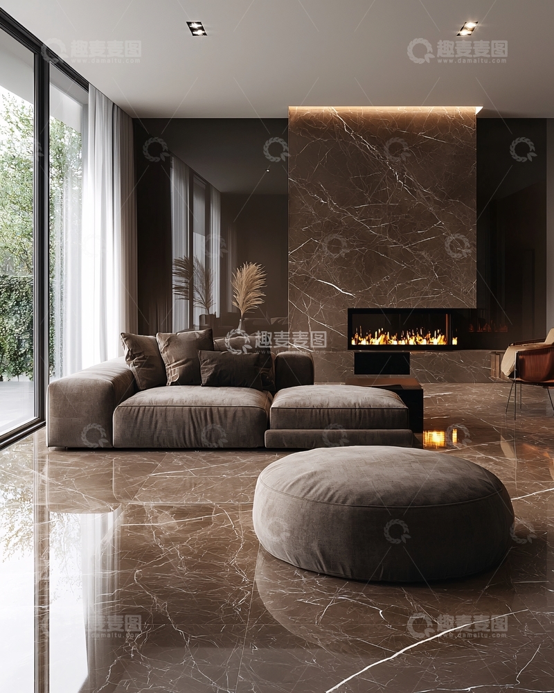 高清大图下载【趣麦麦图】现代极简客厅装修