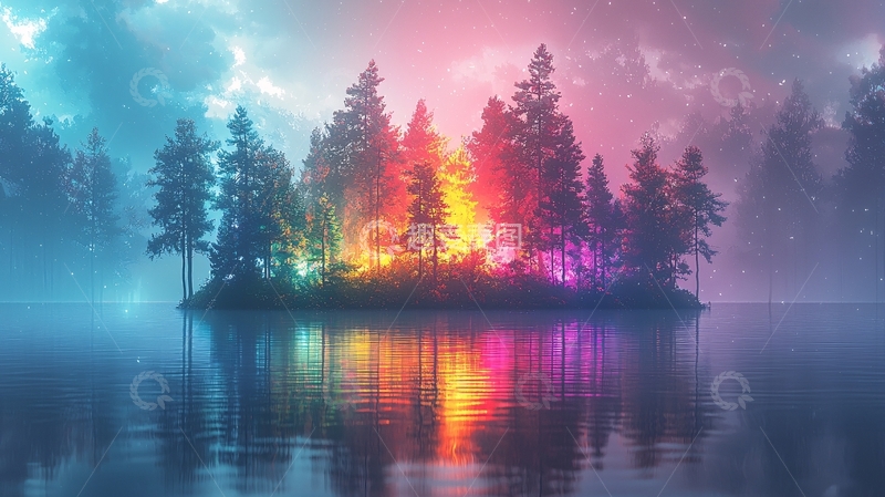 高清大图下载【趣麦麦图】梦幻岛屿