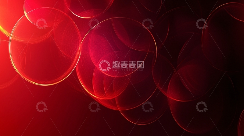 高清大图下载【趣麦麦图】红色光晕背景