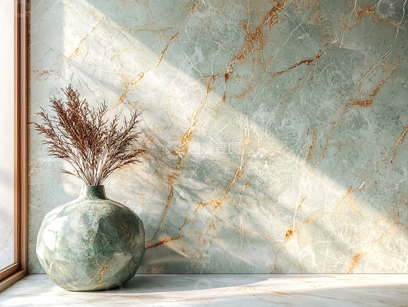 高清大图下载【趣麦麦图】浅绿色大理石背景