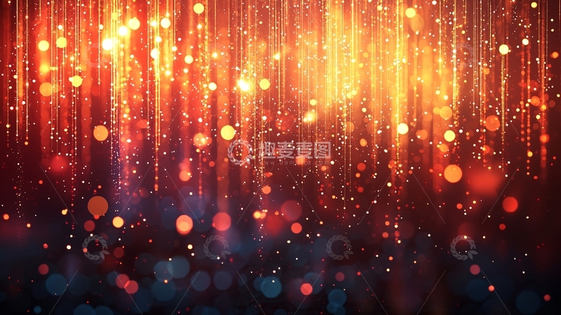 高清大图下载【趣麦麦图】流光溢彩的金色光线背景