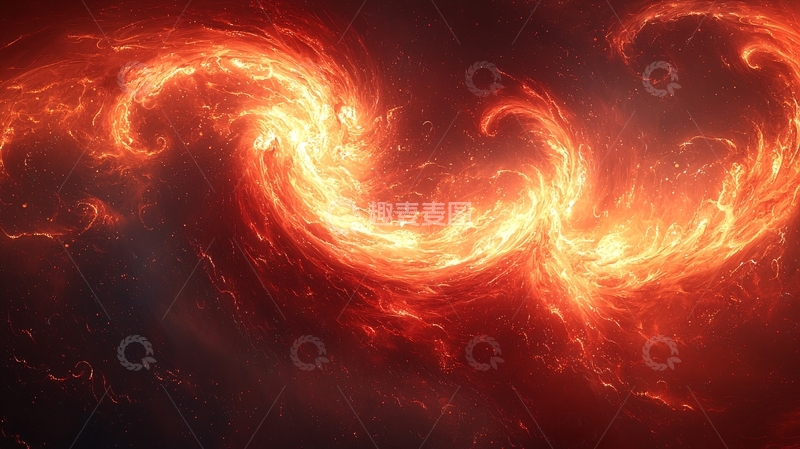 高清大图下载【趣麦麦图】火焰漩涡