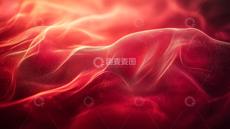 高清大图下载【趣麦麦图】红色丝绸般质感