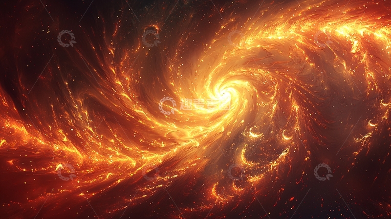 高清大图下载【趣麦麦图】火焰宇宙漩涡
