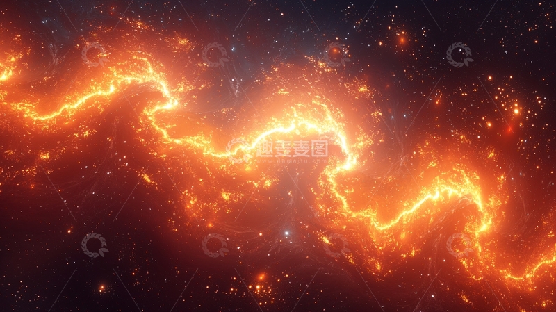 高清大图下载【趣麦麦图】能量火焰闪电