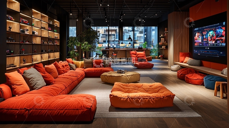 高清大图下载【趣麦麦图】现代时尚休闲客厅