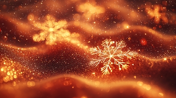 金色雪花