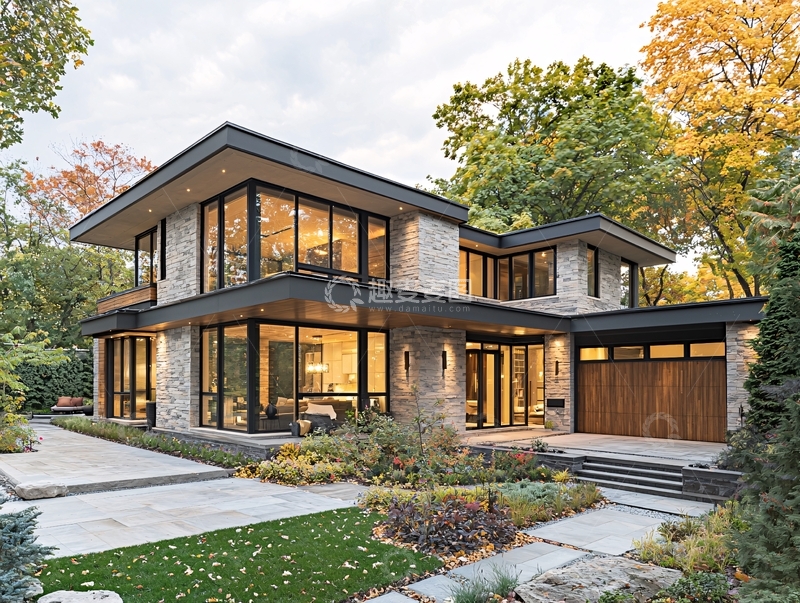 高清大图下载【趣麦麦图】现代风格别墅