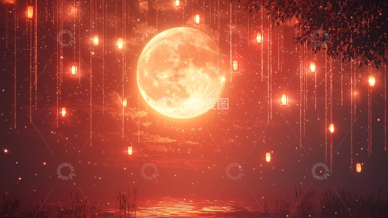 高清大图下载【趣麦麦图】血月