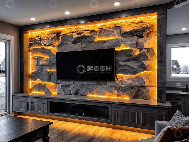 高清大图下载【趣麦麦图】电视背景墙