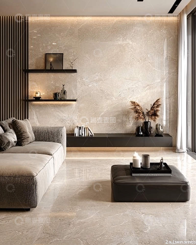 高清大图下载【趣麦麦图】现代轻奢客厅设计