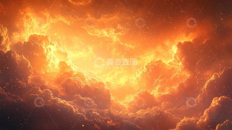 高清大图下载【趣麦麦图】火焰云彩