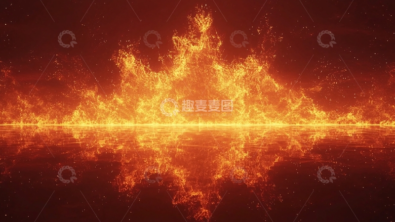 高清大图下载【趣麦麦图】火焰背景