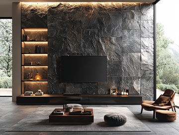 现代简约电视背景墙