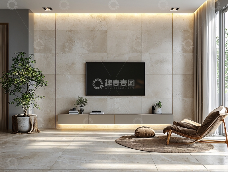 高清大图下载【趣麦麦图】现代简约客厅