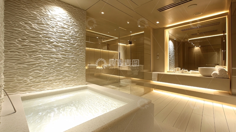 高清大图下载【趣麦麦图】奢华酒店浴室