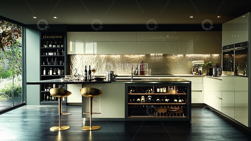 高清大图下载【趣麦麦图】现代化高端厨房设计