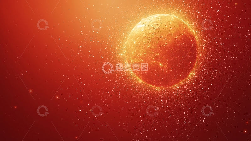 高清大图下载【趣麦麦图】炙热星球