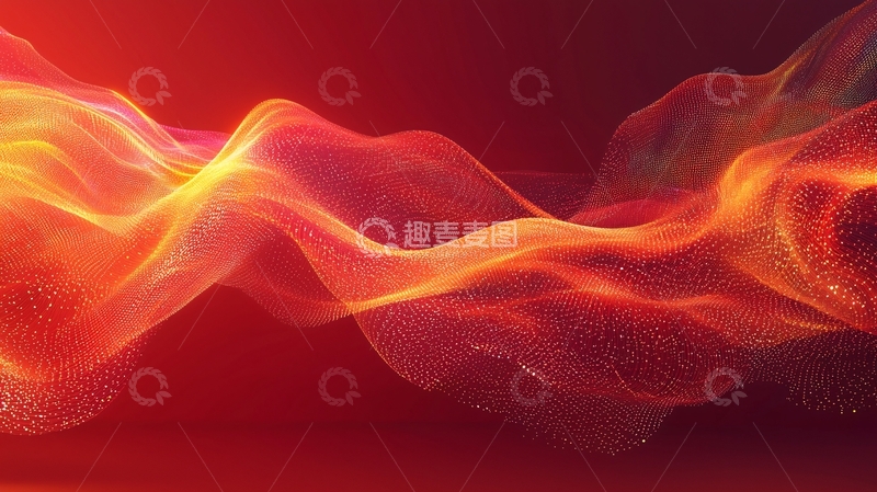 高清大图下载【趣麦麦图】红色火焰流体