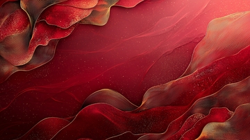 抽象红色液体流动
