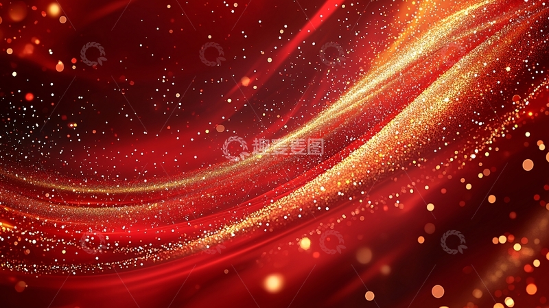 高清大图下载【趣麦麦图】红色粒子光效背景
