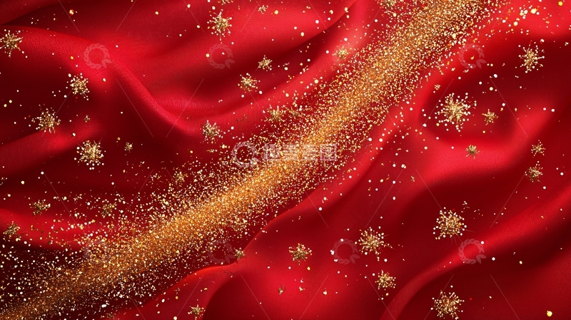 高清大图下载【趣麦麦图】红色丝绸背景