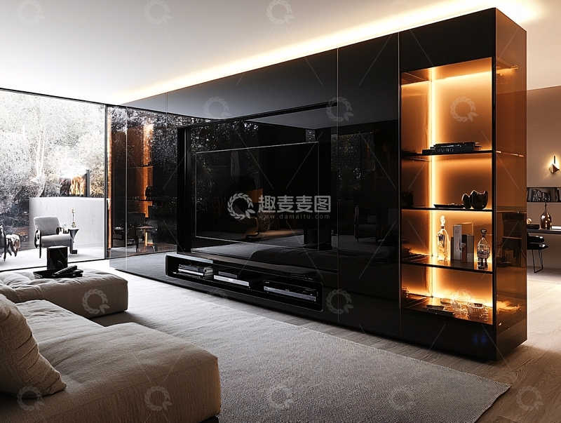 高清大图下载【趣麦麦图】现代简约客厅