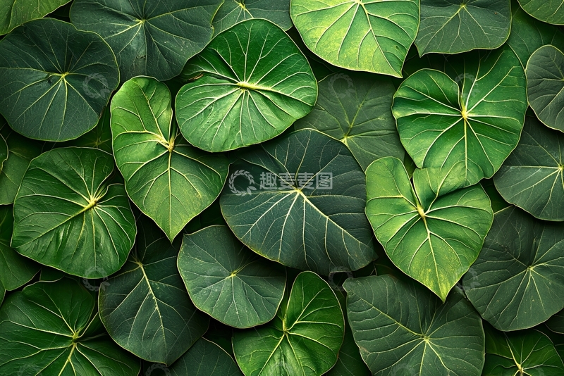 高清大图下载【趣麦麦图】绿叶背景