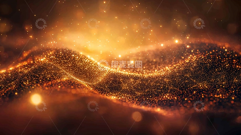 高清大图下载【趣麦麦图】金色宇宙能量波