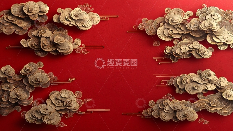 高清大图下载【趣麦麦图】中式祥云