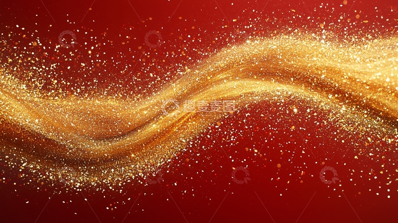 高清大图下载【趣麦麦图】金色波浪