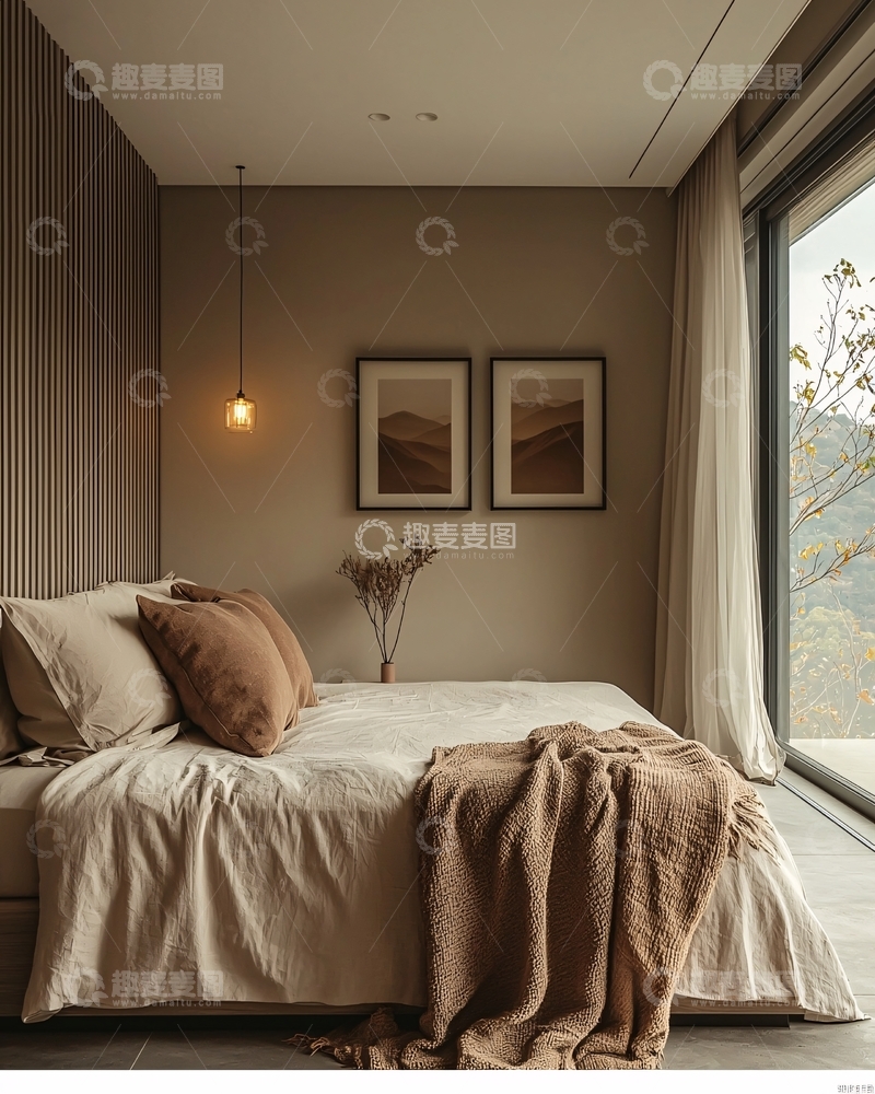高清大图下载【趣麦麦图】极简风卧室设计