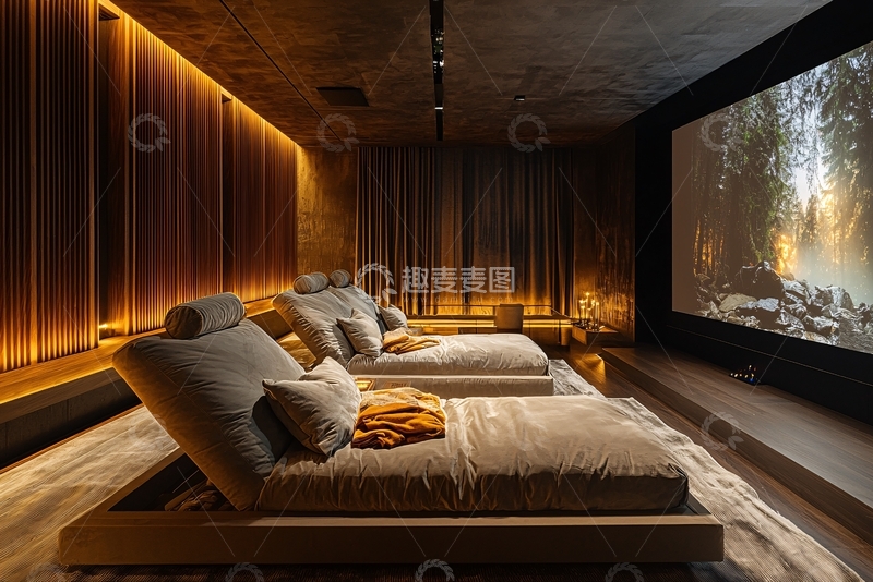 高清大图下载【趣麦麦图】奢华家庭影院